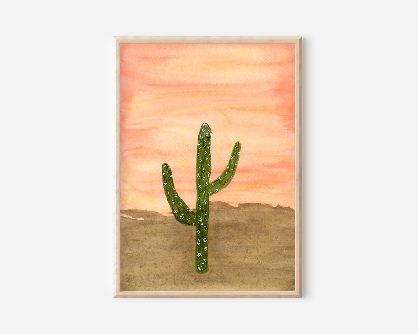 "A Way in the Desert" Original Watercolor Painting