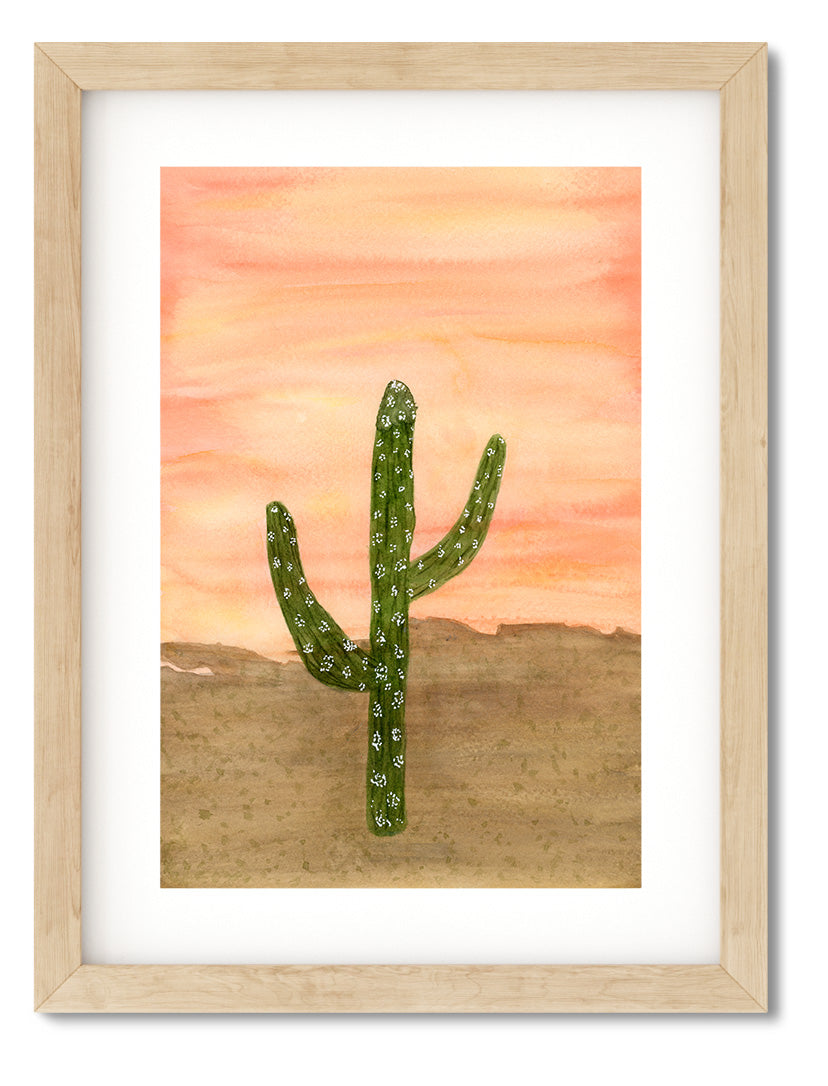 "A Way in the Desert" Original Watercolor Painting