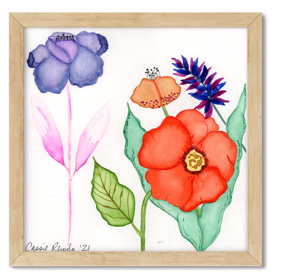 "Broadmoor Flowers" Original Watercolor Painting