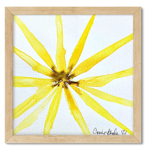 "Flower of the Sun" Original Watercolor Painting