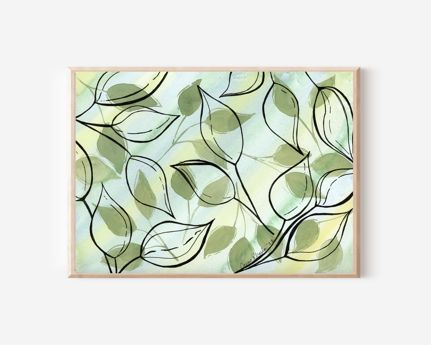 "For It's Leaves Remain" Original Watercolor Painting