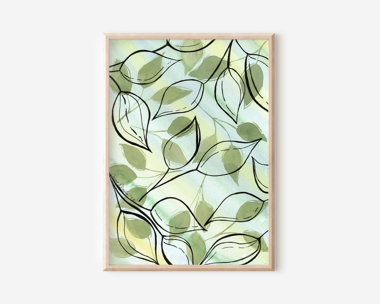"For It's Leaves Remain" Original Watercolor Painting