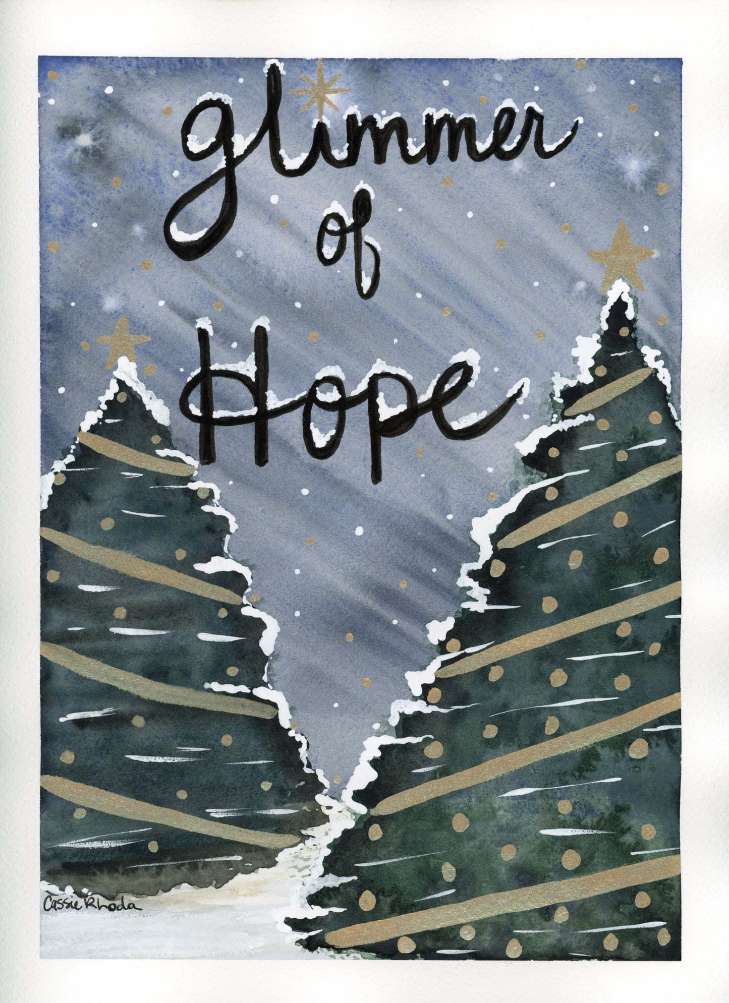 "Glimmer of Hope" Original Watercolor Painting