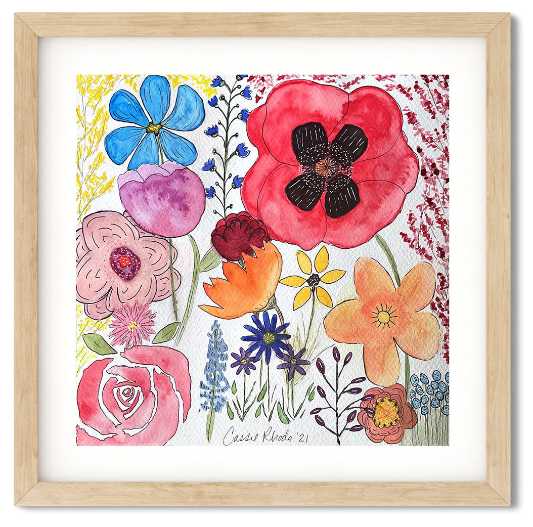 "Heaven's Flowers" Original Watercolor Painting