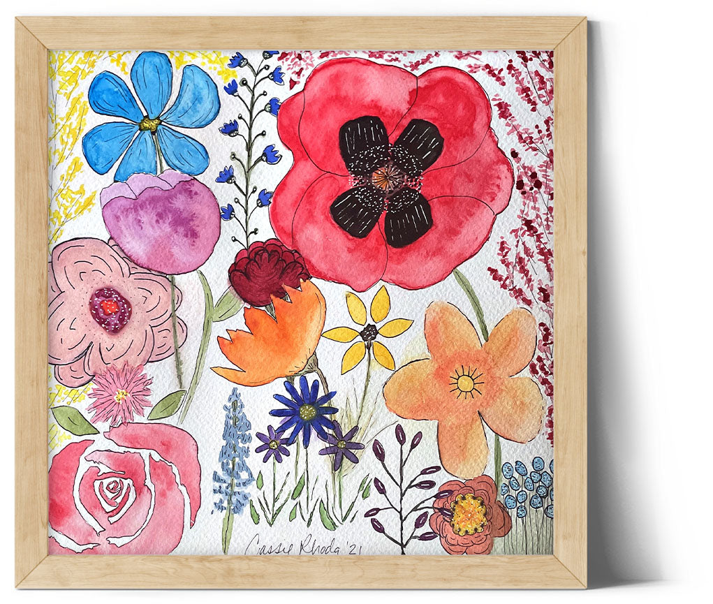 "Heaven's Flowers" Original Watercolor Painting