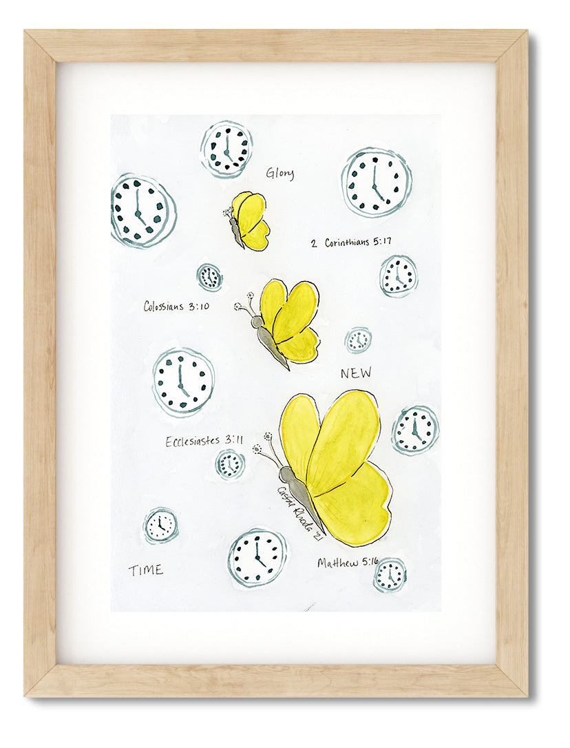 "His Perfect Timing" Original Watercolor Painting