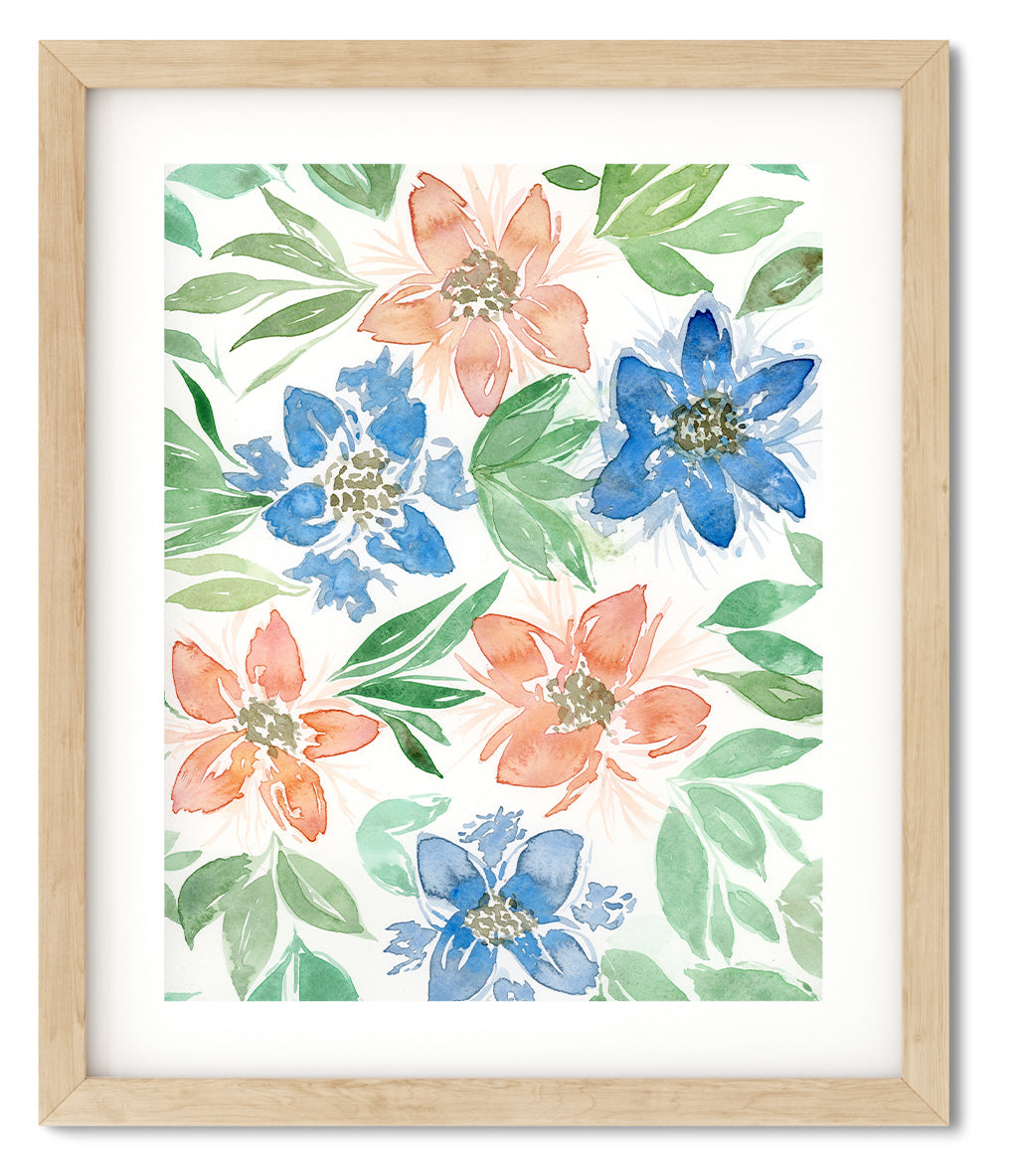 "Wallflower" Original Watercolor Painting