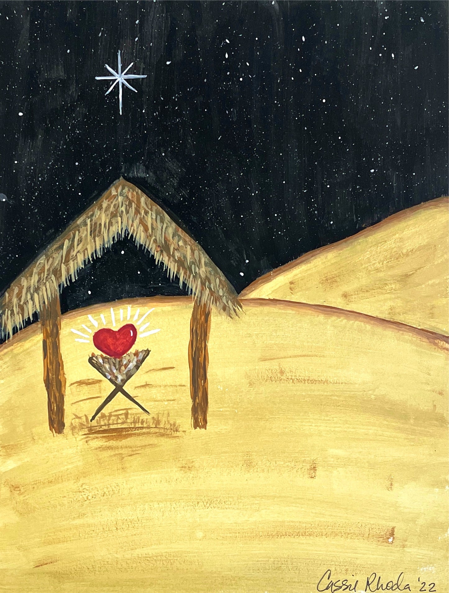 "Silent Night" Original Acrylic Painting