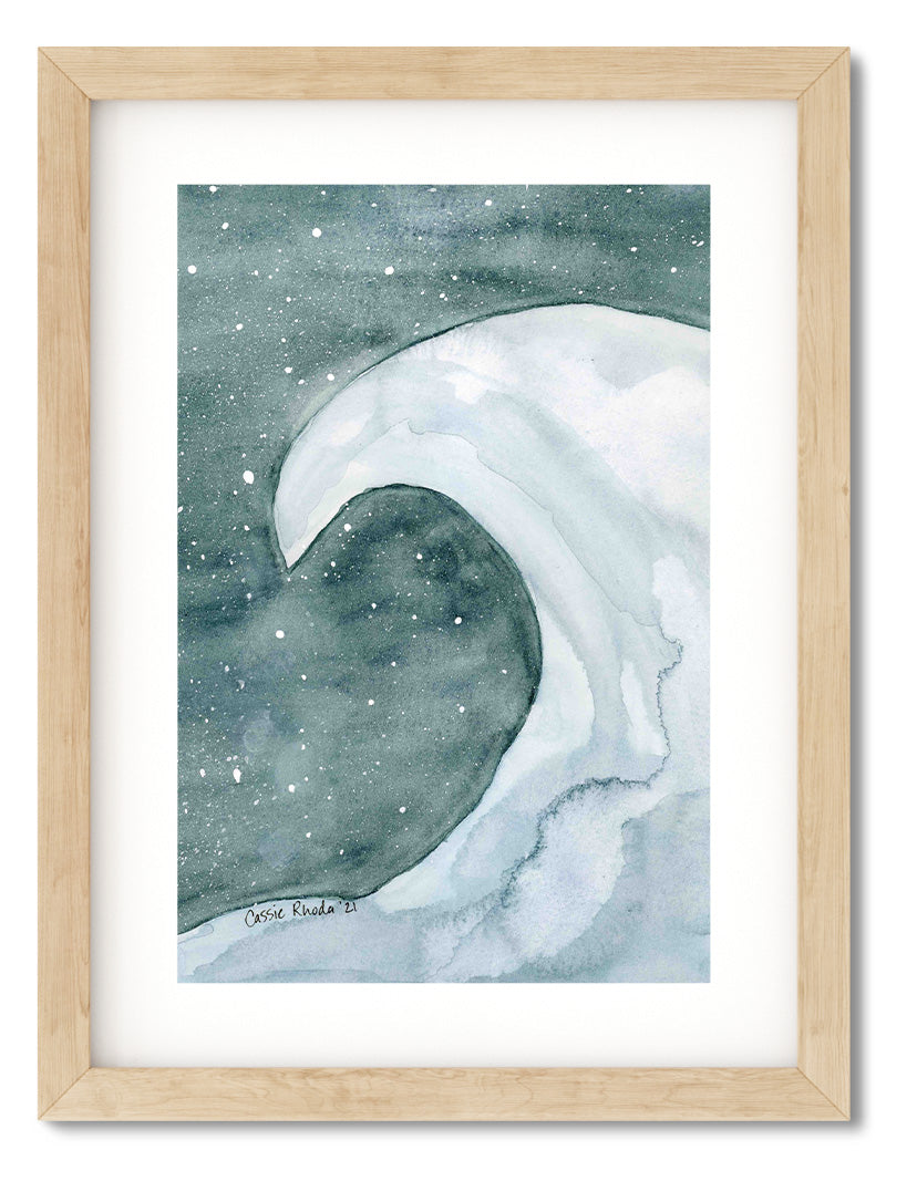 "Night Wave" Original Watercolor Painting
