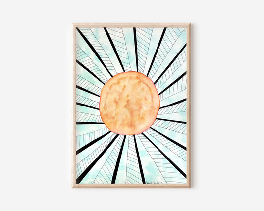 "Sun of Righteousness" Original Watercolor Painting