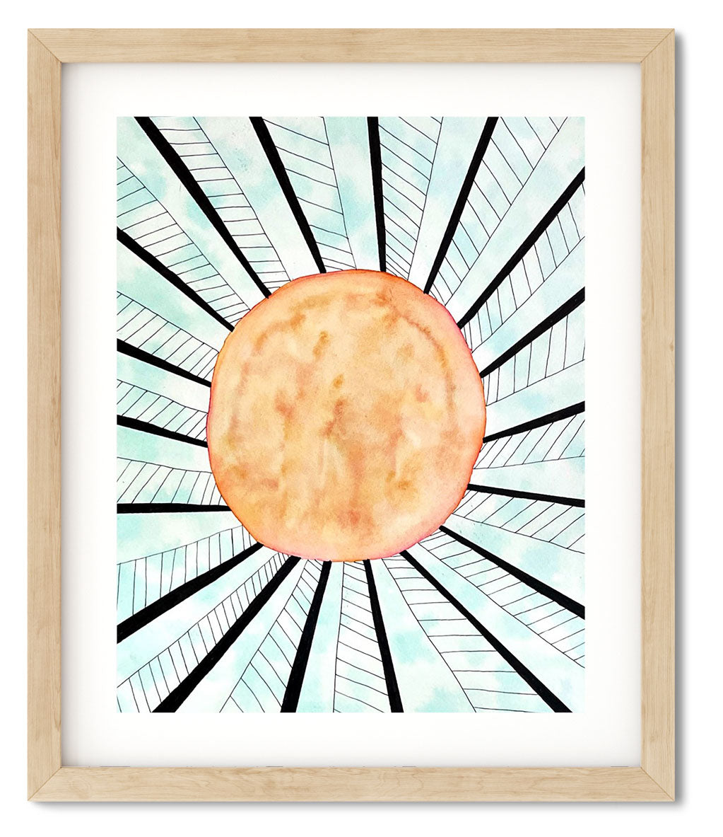 "Sun of Righteousness" Original Watercolor Painting