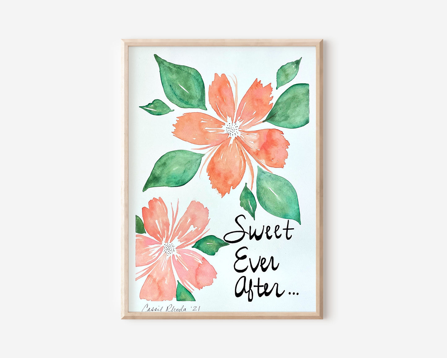"Sweet Ever After" Original Watercolor Painting