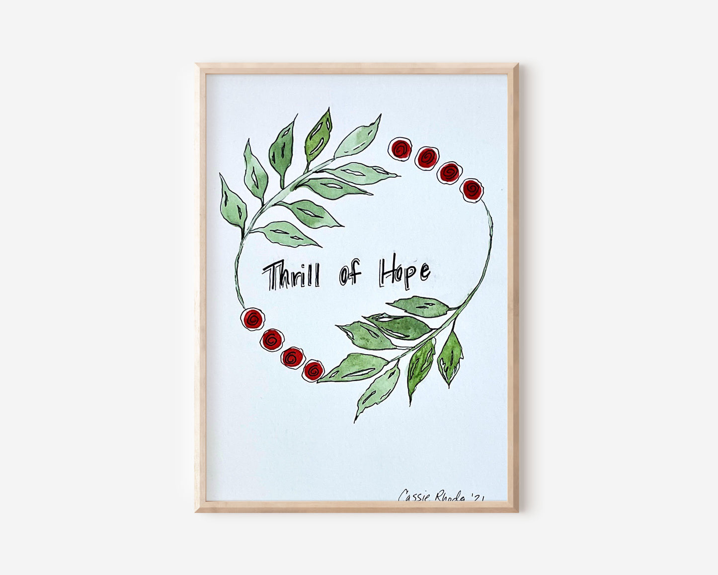 "Thrill of Hope" Original Watercolor Painting