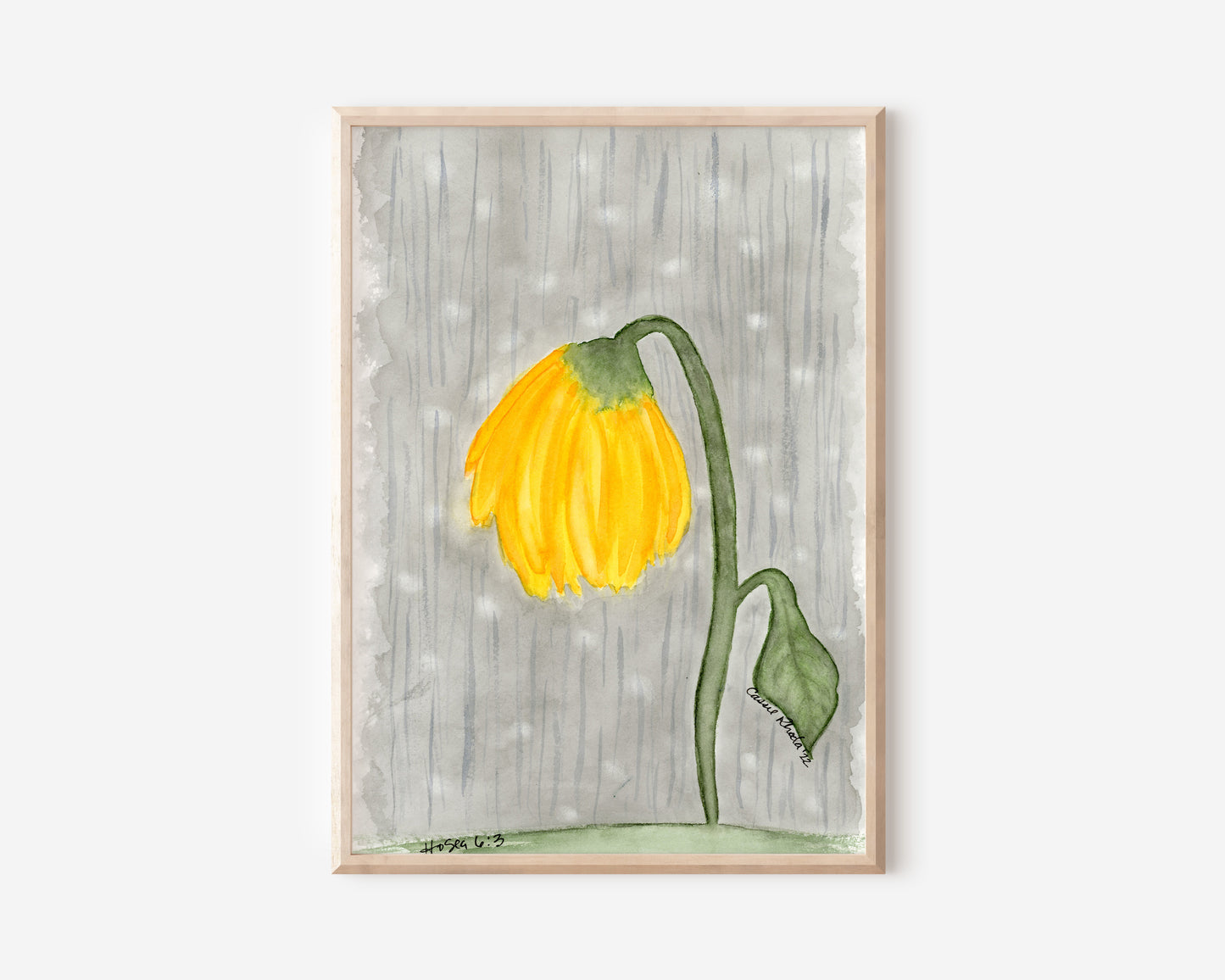 "Withered One" Original Watercolor Painting
