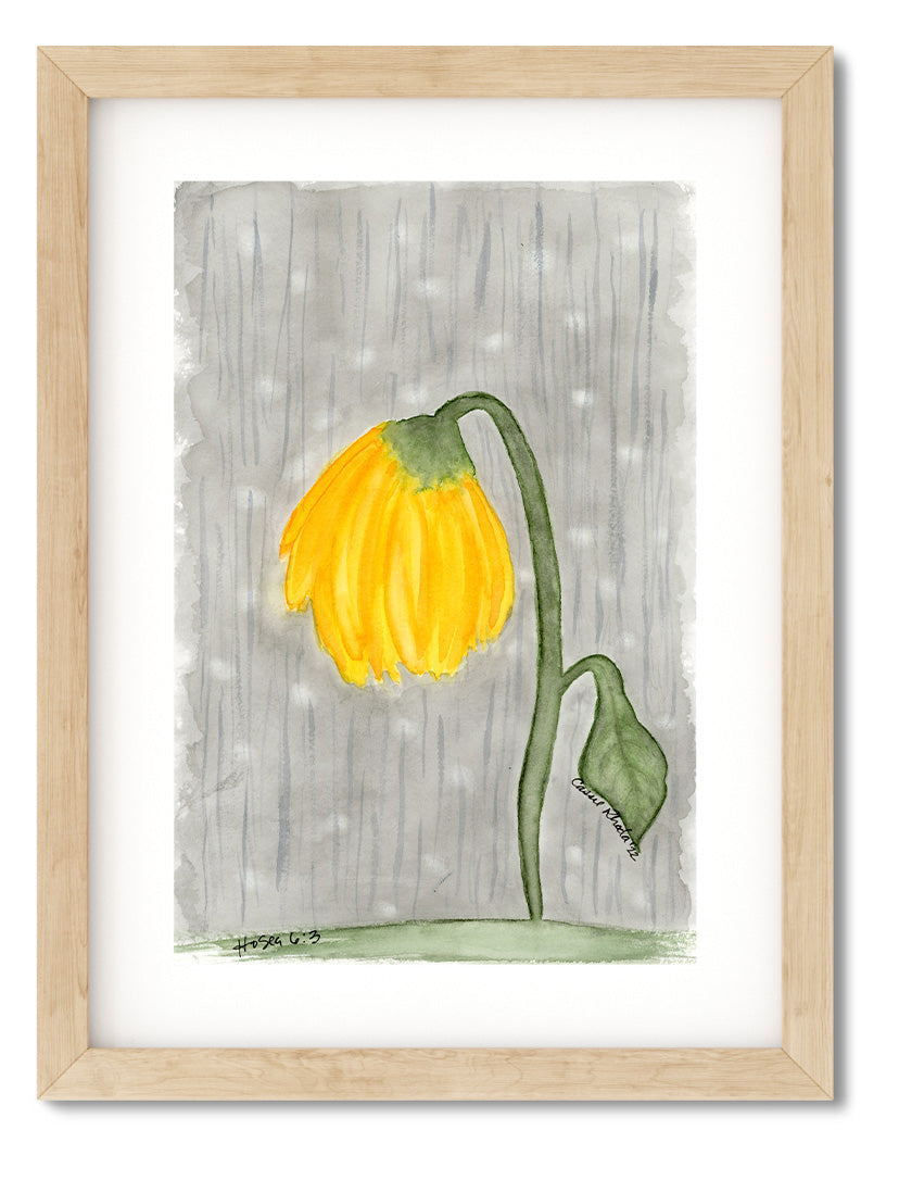 "Withered One" Original Watercolor Painting