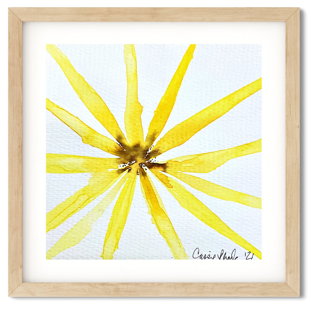 "Flower of the Sun" Original Watercolor Painting