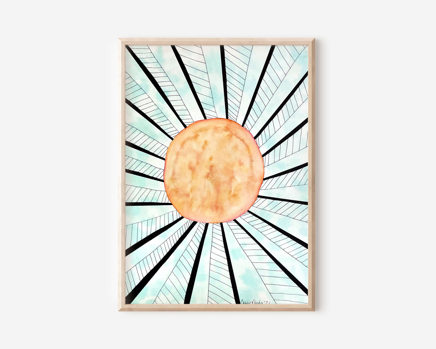 "Sun of Righteousness" Original Watercolor Painting