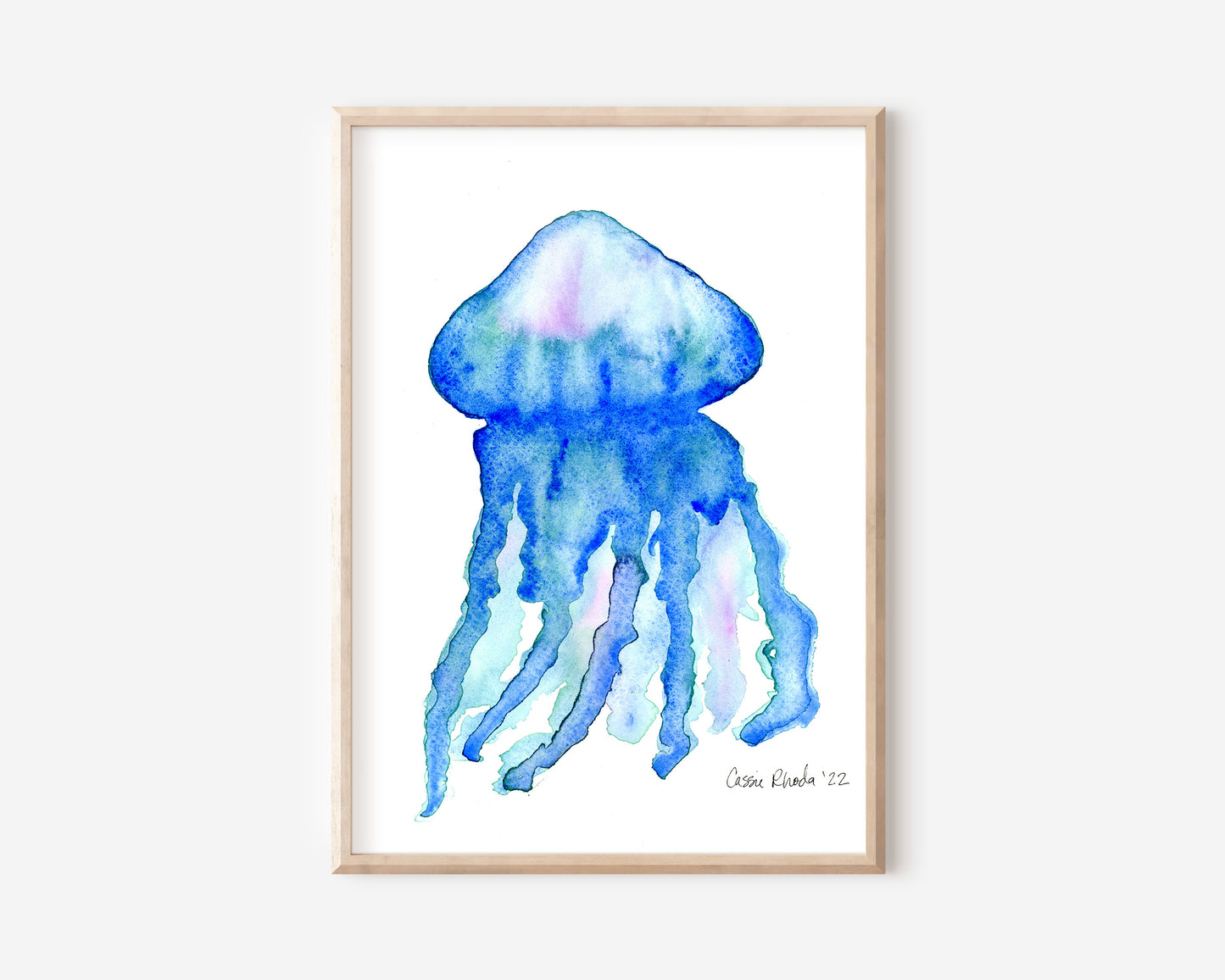 "Vibrant Jellyfish" Original Watercolor Painting